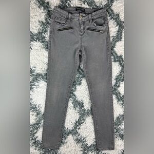 Bullhead Women's Rocker Mid-Rise Skinny Jeans Size 27 Gray